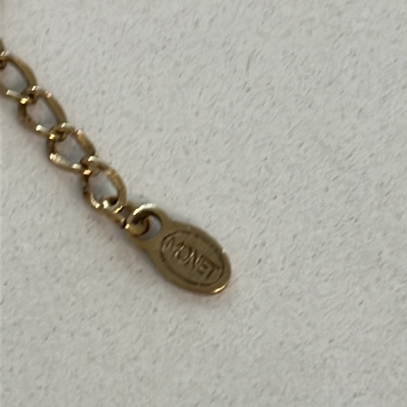 Monet Double Chain Necklace with Teal Pendant-can add scent gel to back - Picture 2 of 4